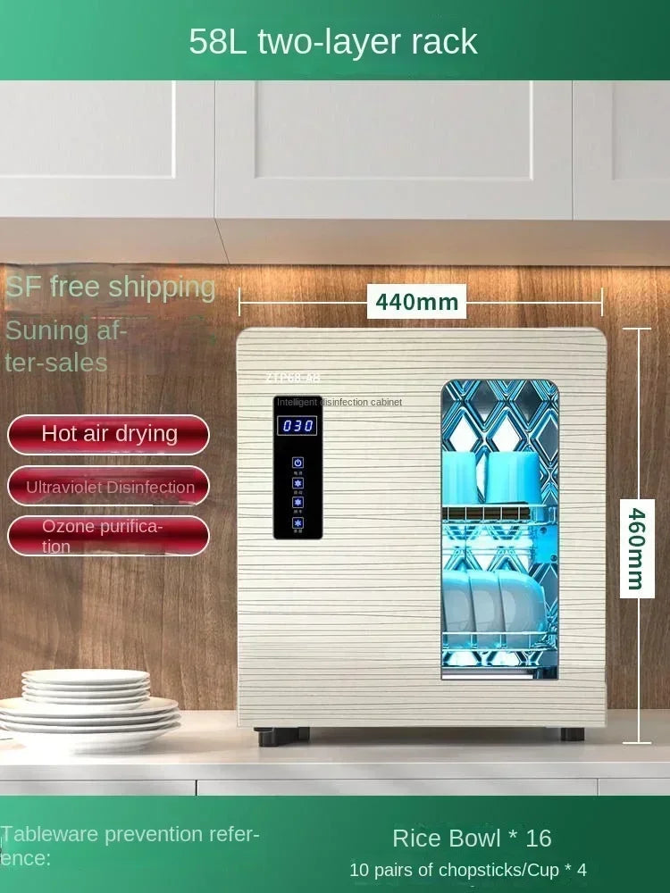 220V Good Housewife Compact UV Sterilizer - Portable High-Temp Drying Machine for Home Kitchen Use
