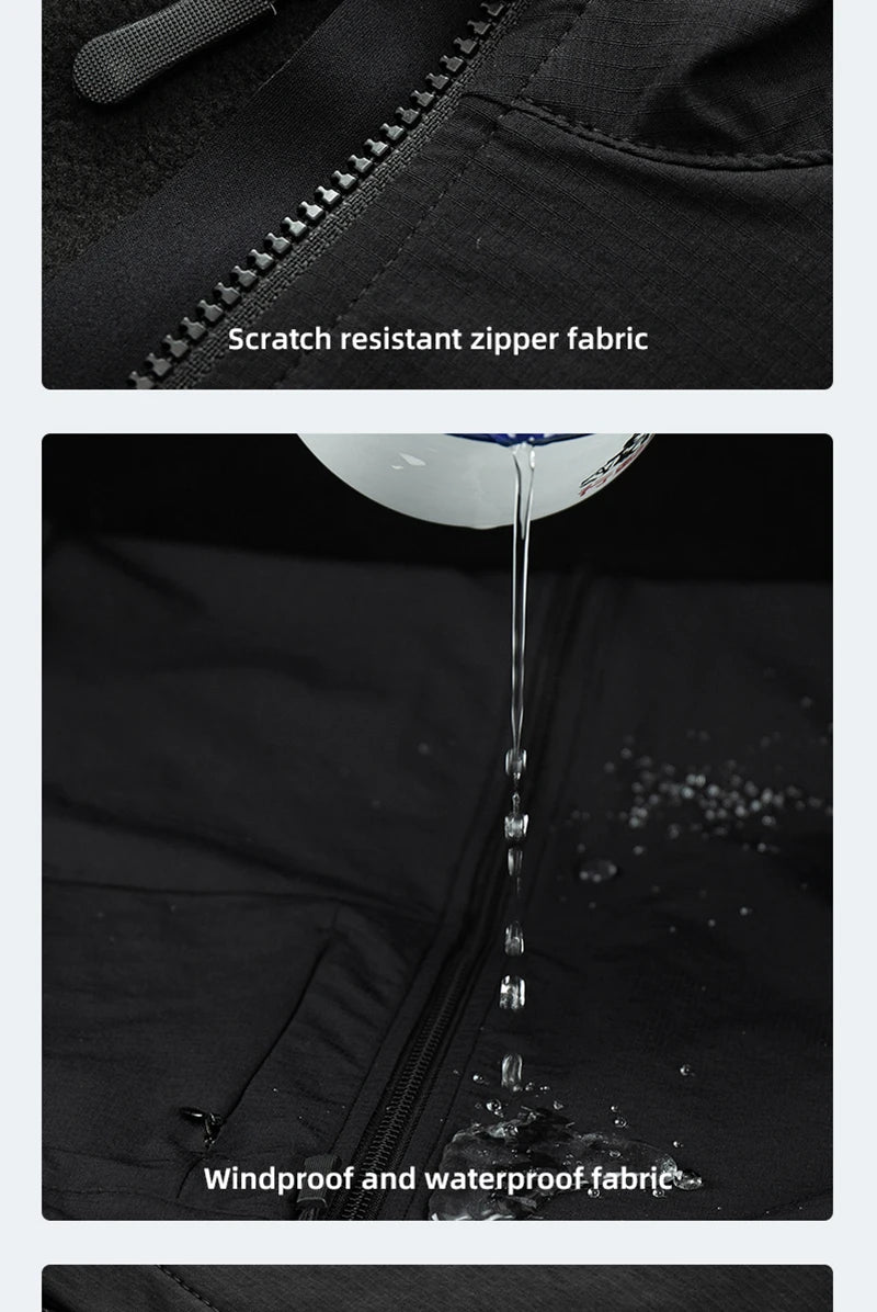YKYWBIKE Men Cycling Gelit Thermal Fleece Bicycle Windbreaker Sleeveless Bike Vest Windproof Waterproof Cycling