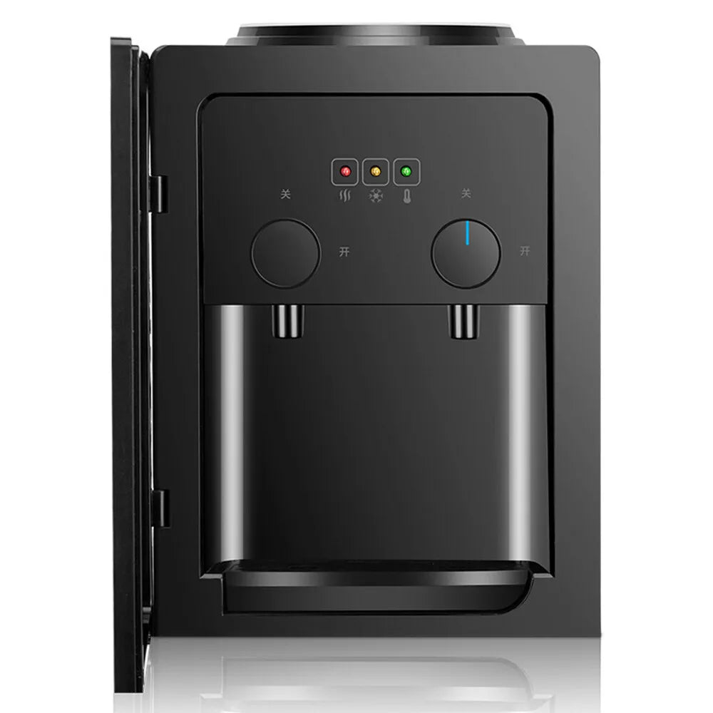 Hot Cold Electric Water Dispenser, 3kg Compact Desktop Water Cooler, Stainless Steel Inner Tank for Home Office