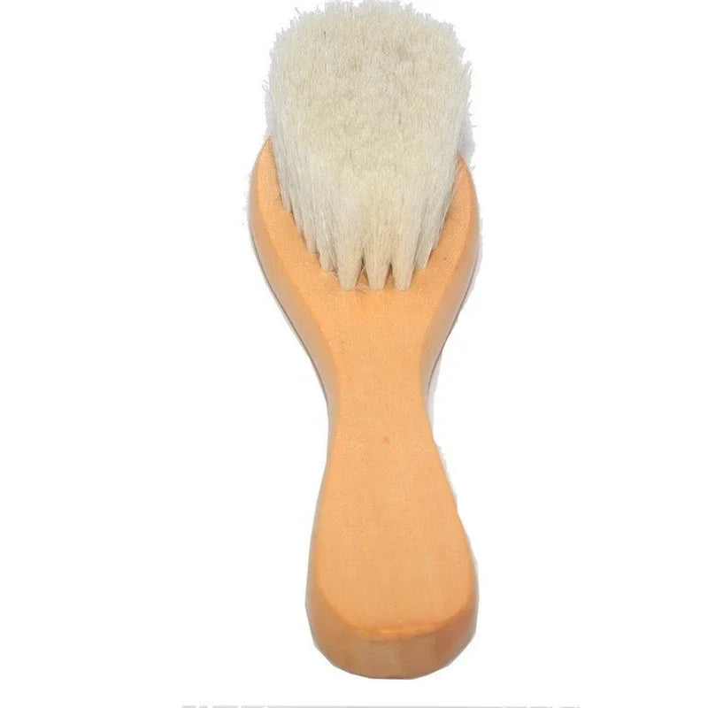 2pcs/ Set Newborn Hair Brush Comb Natural Wool Wooden Hairbrush Baby Kit Pure Natural Safety Material For Your Baby's Health