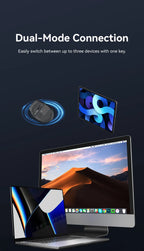 Vention Wireless Bluetooth 5.1 Mouse USB 2.4G Dual-Mode Ergonomic 4000 DPI Mute 6 Button Mouse for MacBook Tablet Laptop PC Mice