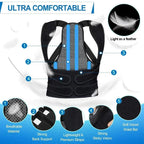 Posture Corrector Back Orthopedic Straps for Men and Women Fully Adjustable Spinal Brace Comfortable Effective Upper Back Brace