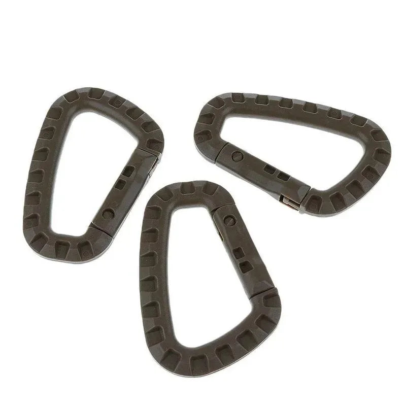 1/2/3/4/6pcs Tactical Carabiner Carabina Karabiner Clip Plastic Cadet Hiking Camping Secondary image