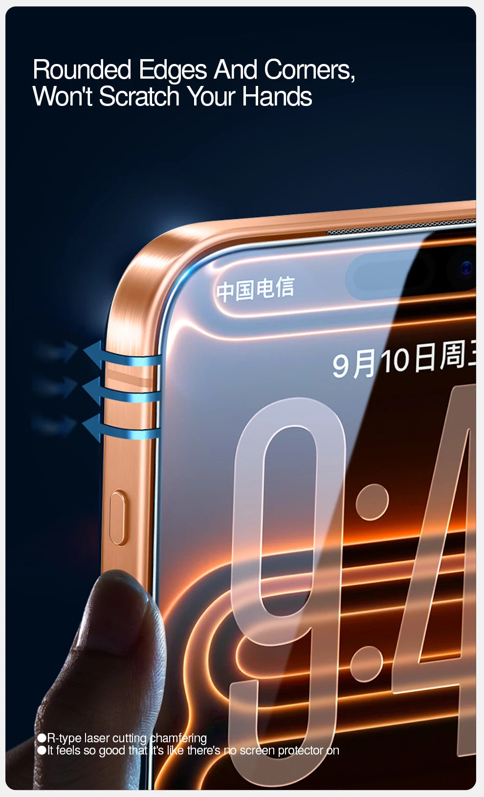 SmartDevil HD Tempered Glass Film for iPhone 17 ProMax Privacy Screen Protector for iPhone 17Air 17Pro 16Pro 16 Anti-fingerprint