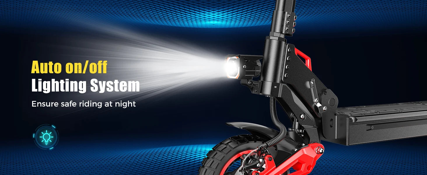 J15MAX Electric Scooter Adults 1600W Powerful Motor, 40-50 Max Range, Top 31 MPH, E Scooter W/Front/back Suspension for,10" Tire