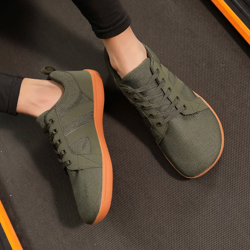 FANCYLEE Classic Women's GAT Barefoot Sneakers Retro Suede Minimalist Walking Shoes Wide Fit Zero Drop Casual Shoes Size 36-41