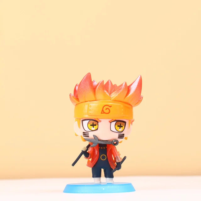 Anime Naruto Action Figure Naruto Sasuke Kakashi Itachi Model Toys Desktop Ornament Decoration Gift Boy Girl