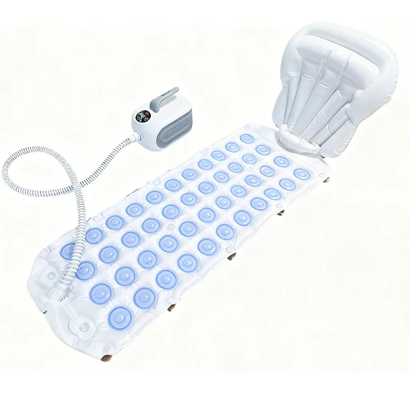 Spa Bubble Bath Massager Portable Bathtub Massage Pad With Anti-Slip Pad And Inflatable Pillow For Family Relaxation Bathroom