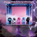 New Ringless Chastity Cage 5 Color Options Male Penis CB Lock Urethral Locking Device Sissy Device Breathable One-Piece Sex Toy