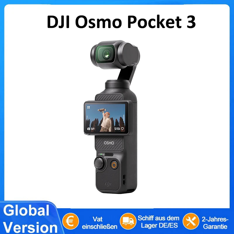 DJI Osmo Pocket 3 Creators Combo Handheld Gimbals Original Brand Active Track 6.0 4K/120 FPS 3-Axis Gimbal Mechanical Stabilization