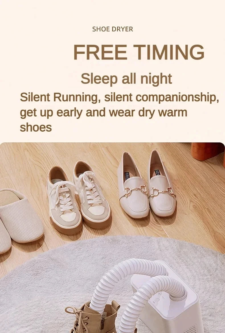 220V Shoe Dryer Electric Timing Dryer Retractable Fast Drying UV Sterilization Household Travel Foldable Shoes Boot Socks Gloves