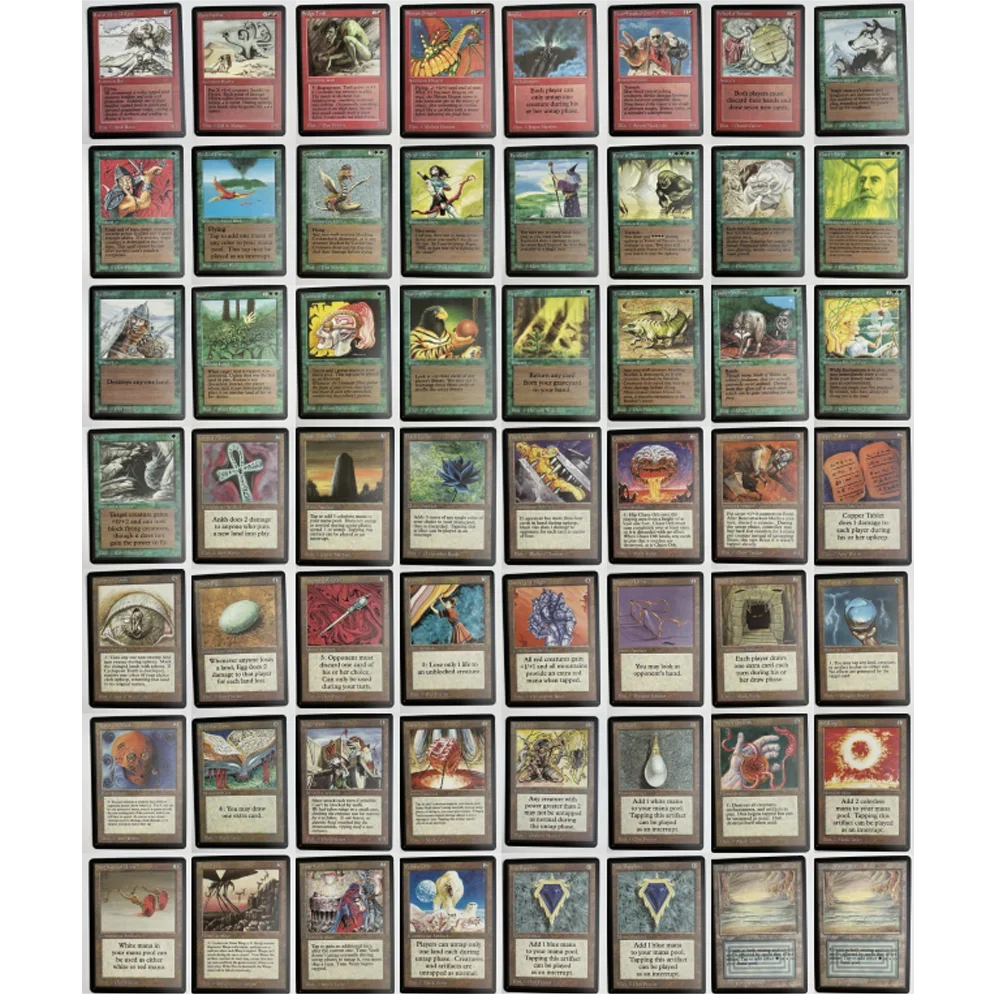 Whole Set TCG Cards for Home Play Proxy magical power9 beta fetch lands VMA dual  shock land The One Ring gathering Sol Ring