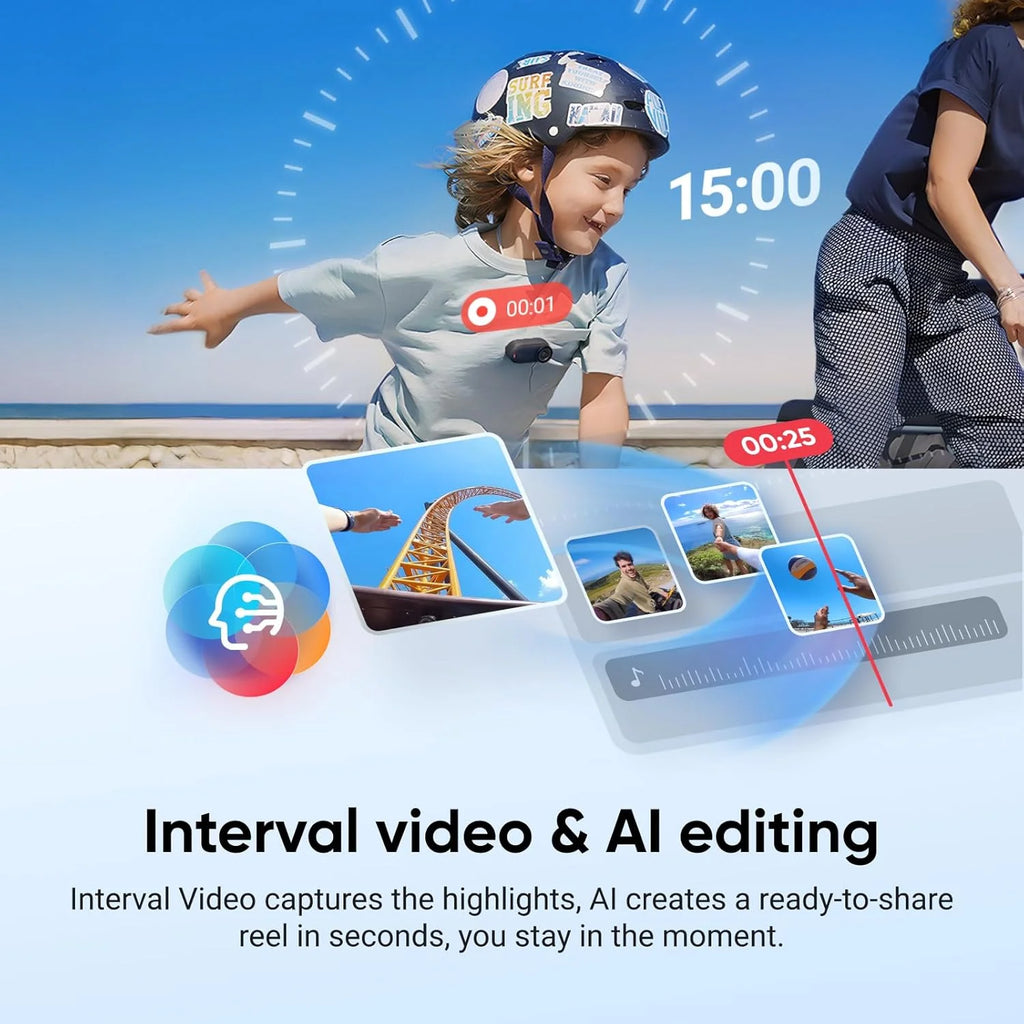 Insta360 GO 3S 128GB (officially refurbish)-Vlog Mini 4K camera, hands-free POV, universal Fixation, Stabilisation