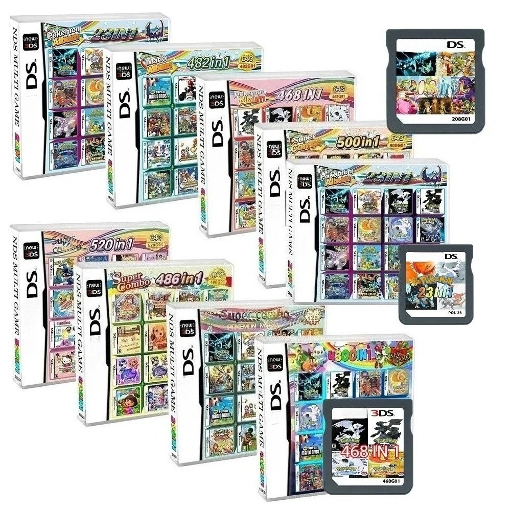NDS Game Card 482in1 520in1 4300in1 500in1 468in1 Game Card Retro Game Collection  for 3DS, NDS
