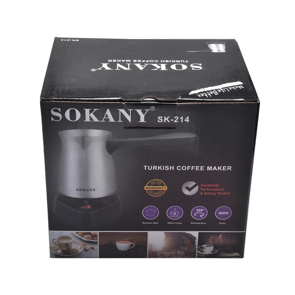 500ML Turkish Electric Kettle Portable Stainless Steel Teapot Water Boiler 220V Home Tea Pot Coffee Maker Machine 5 Cup 주전자 전기포트