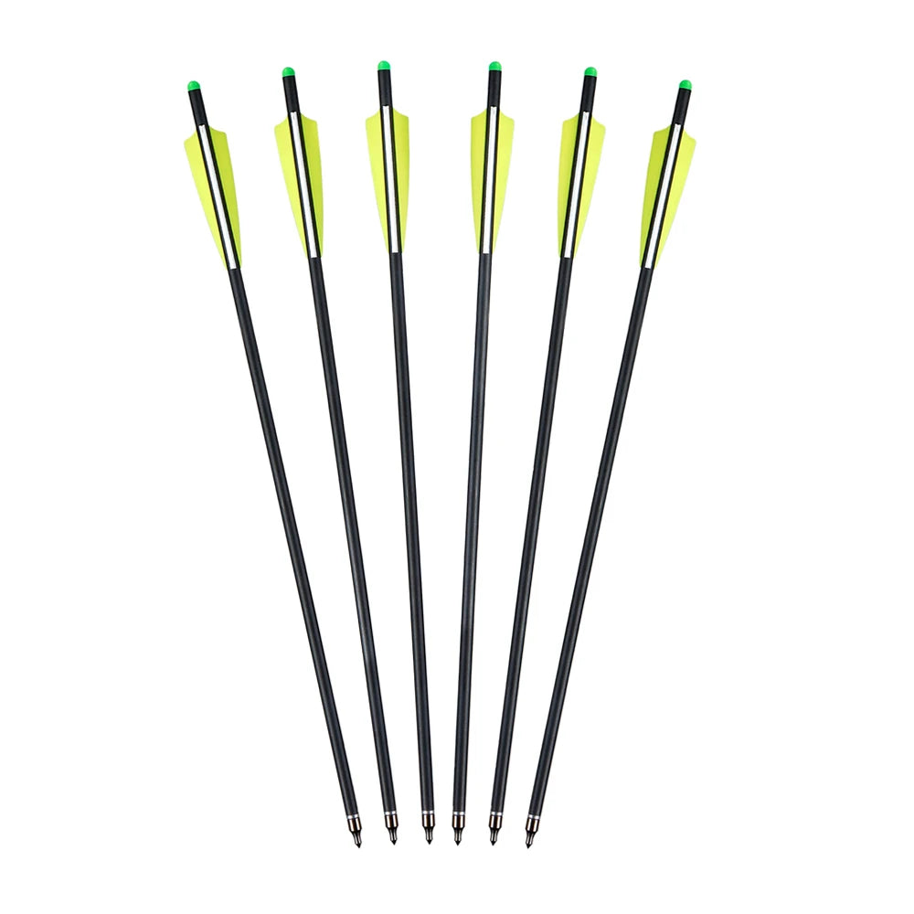 Carbon Crossbow Arrow with Replaced Arrowhead, Archery Bolts, Shooting Accessories, Hunting, ID8.8, OD7.6, 20"