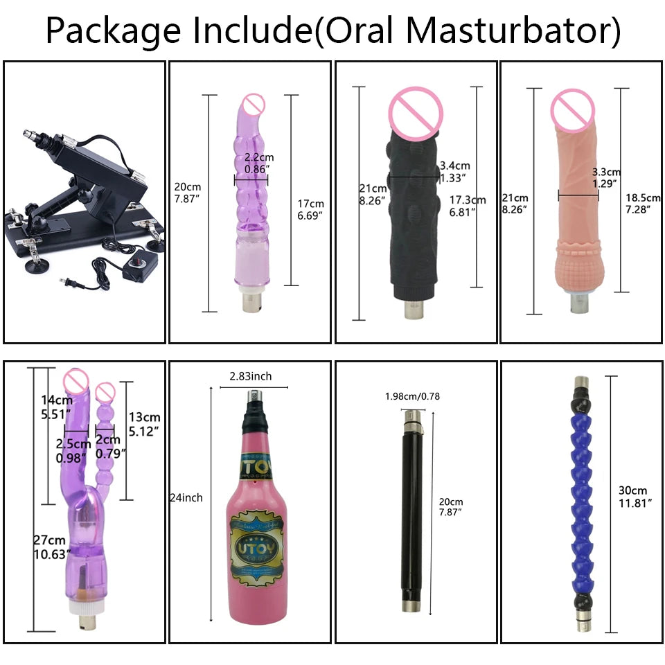 ROUGH BEAST Sex Machine for Women and Men with Dildo Attachment Automatic Masturbation Machine 3XLR Connector Sex Toys Products
