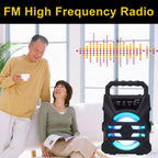 500mAh Bluetooth speaker Sound box high power bluetooth speakers TF Udisk karaoke handheld sound subwoofers for dancing