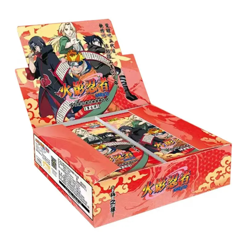 KAYOU Genuine Naruto Cards Box Anime Figure Card Booster Pack Sasuke Collection Flash Card Toy Birthday Christmas Gift for Kids