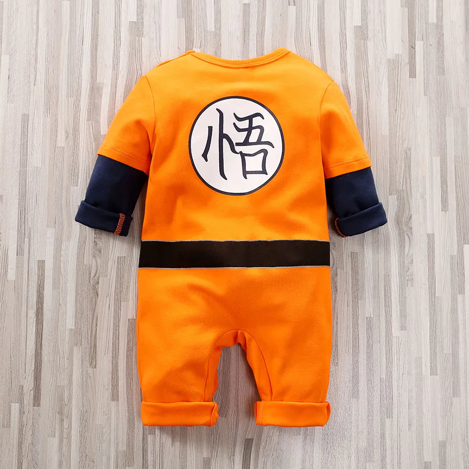 Anime Clothes Baby Vegeta Rompers Newborn Kuririn Roshi Training Outfit Infant Kids Halloween Cartoon Cosplay Costume Jumpsuit Secondary image