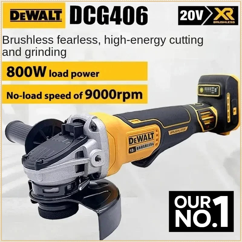 Dewalt DCG406 125MM Cordless Brushless Angle Grinder 9000RPM Cutting Machine Polishing Machine For Dewalt Battery Power Tool