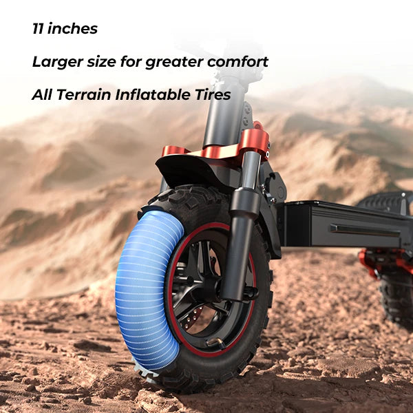 iScooter iX5S EScooters 48V15Ah Battery 1000W Motor EABS Braking System Electric Scooter 11" off-road Tire Aldult City E-Scooter