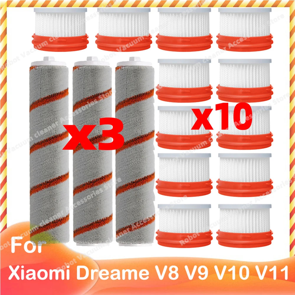 Compatible for Xiaomi Dreame V9  V10 V11 V8 V9B V9P XR Accessories Main Brush HEPA Filter Wireless Handheld Parts Main image