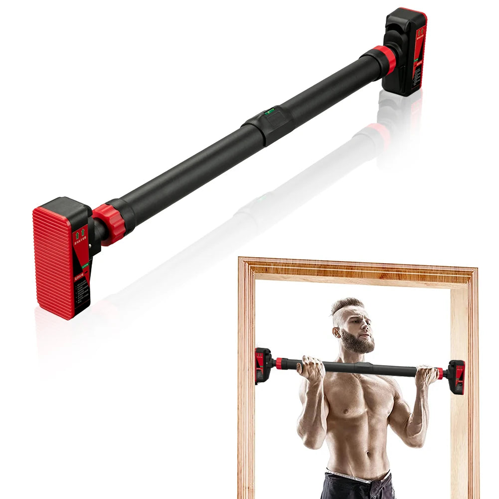 Strength Training Pull-up Bars with Level Gauge 69-92cm Adjustable Width 200kg Max Load Capacity Chin Up Bar For Doorway Image principale du produit