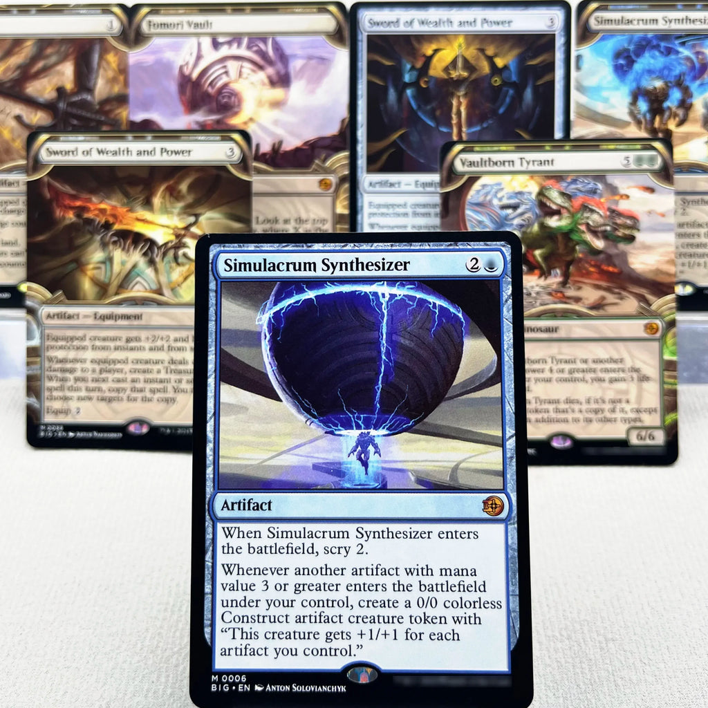 BIG MH3 OTJ OTP HOLO7-Ⅰ01 Tcg cards proxys Magical  Simulacrum Synthesizer and Power Vaultborn the Tyrant Ulamog, Gather