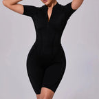 Women's Yoga Jumpsuit Hip Lift Sports Fitness Removable Padding Backless Zipper Leggings One-Piece Running Workout Gym Jumpsuit