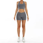 Scrunch Sports Suit Women's Yoga Set Gym Wear Sexy Sports Bras and Flared Leggings Sets Fitness Outfits Female Workout Clothes