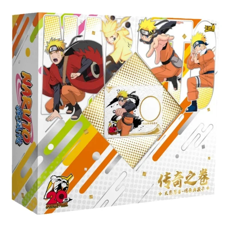 KAYOU Genuine Naruto Cards Box Anime Figure Card Booster Pack Sasuke Collection Flash Card Toy Birthday Christmas Gift for Kids