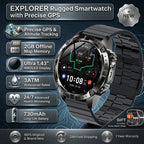 2026New Military T-Rex3 GPS Map Navigation Smart Watch 2GB RAM 1.43-inch AMOLED Screen 30M Waterproof Call Sports Smartwatch Men