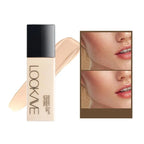1Pcs Liquid Foundation Long Lasting Full Coverage Matte Cream CC Foundation Makeup Concealer Natural Liquid Base Moisturizing
