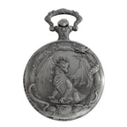 Retro Charm Neutral Handsome Fashion Dragon Carving Quartz Pocket Watch Steampunk Men's and Women's Necklace Pendant Gift