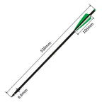 Carbon Crossbow Arrow with Replaced Arrowhead, Archery Bolts, Shooting Accessories, Hunting, ID8.8, OD7.6, 20"