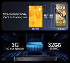 UNIWA Q333 4G Full Bands MINI Smartphone Android 3GB+64GB Mobile Phone 2000mAh Face ID WhatsApp GPS Small Phone Support TF Card
