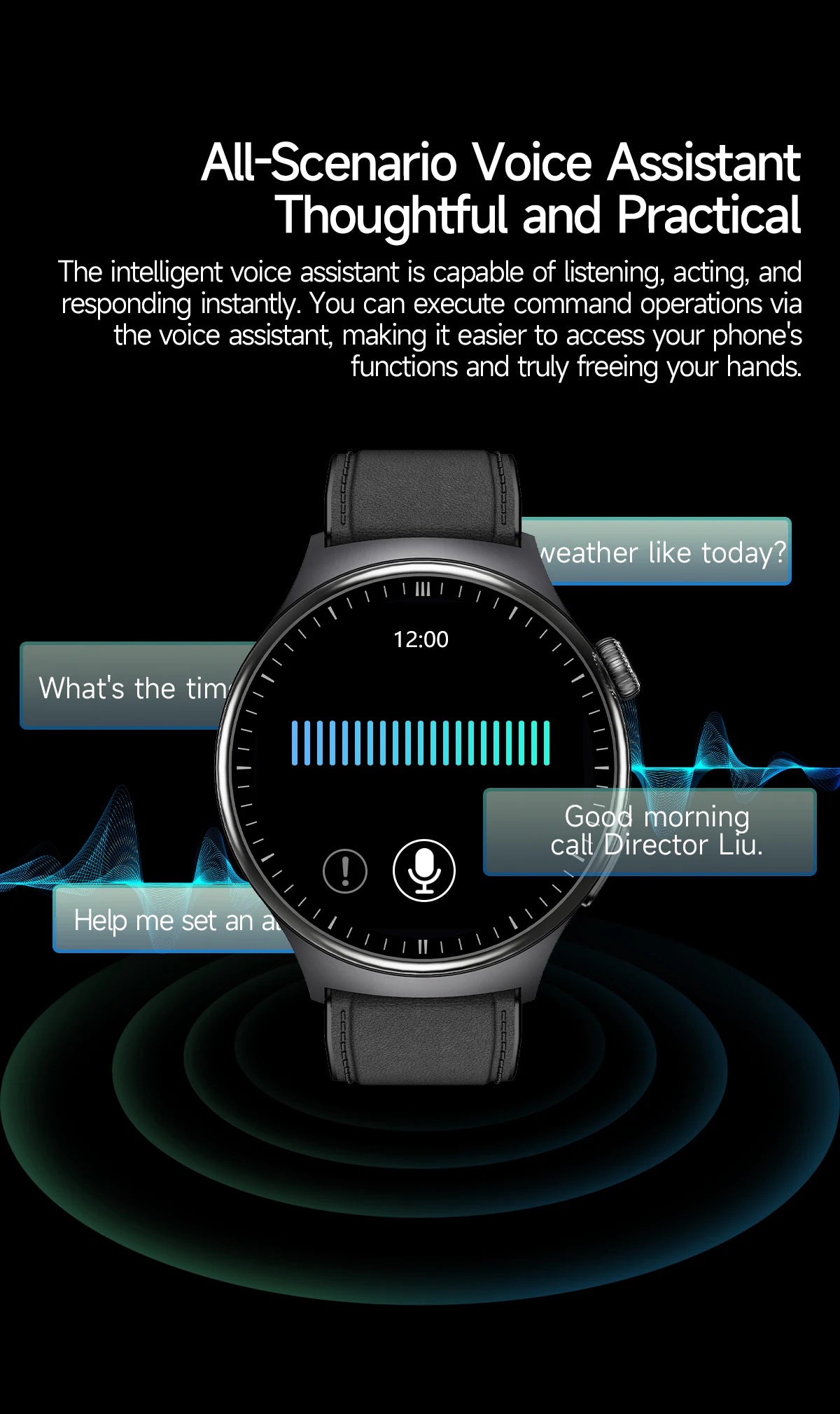 2026 New Micro Physical Examination Health SmartWatch Men ECG Uric Acid Lipids Blood Pressure BT Call Smartwatch For Android IOS