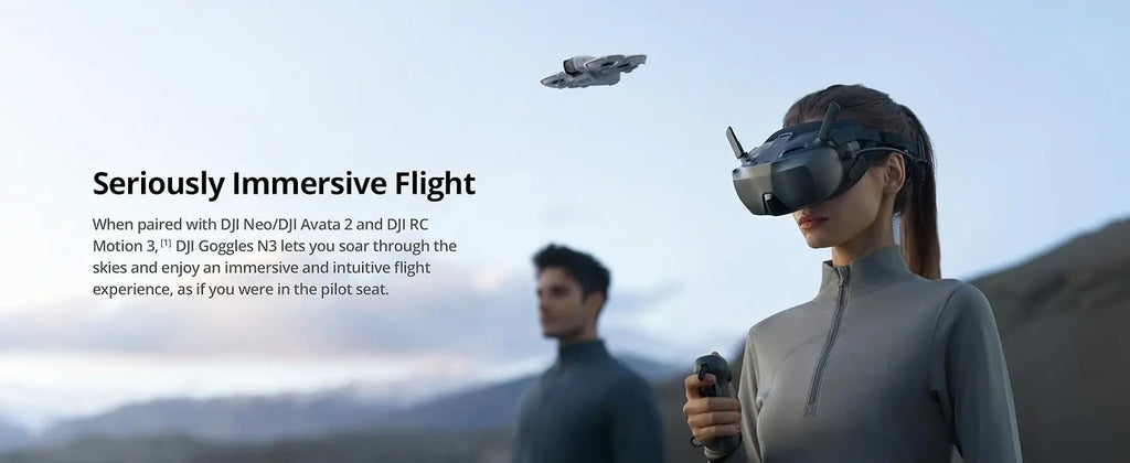 DJI Goggles N3 FPV Goggles 1080p Ultra Wide Screen Immersive Flight Experience FPV Wireless Streaming Goggles N3 New Original