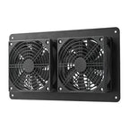 High Efficiency Outdoor Solar Panel Dual Exhaust Fan for Dog Warehouse RV Greenhouse Fan Air Pump Cooling Temperature