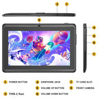 New 7 Inch Kid Tablet Android 13, 4GB RAM 64GB ROM, 1TB Expand, WiFi, Bluetooth, 4000mAh Battery, Software with Protective case