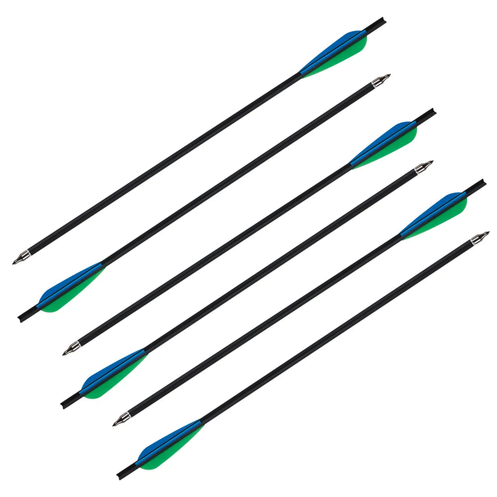 Carbon Crossbow Arrow with Replaced Arrowhead, Archery Bolts, Shooting Accessories, Hunting, ID8.8, OD7.6, 20"