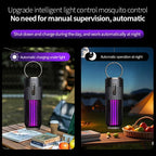 2500V Solar Powered Mosquito Killer Solar Charging Outdoor Camping Mosquito Lamp 3-Level Timing Control Mosquito Terminator