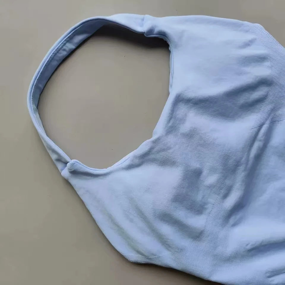 2025 TEVEO Nouveau Soutien-Gorge Elastique Haute Résistance Entièrement Licou Cou Nu Dos Nu Yoga Yoga Yoga