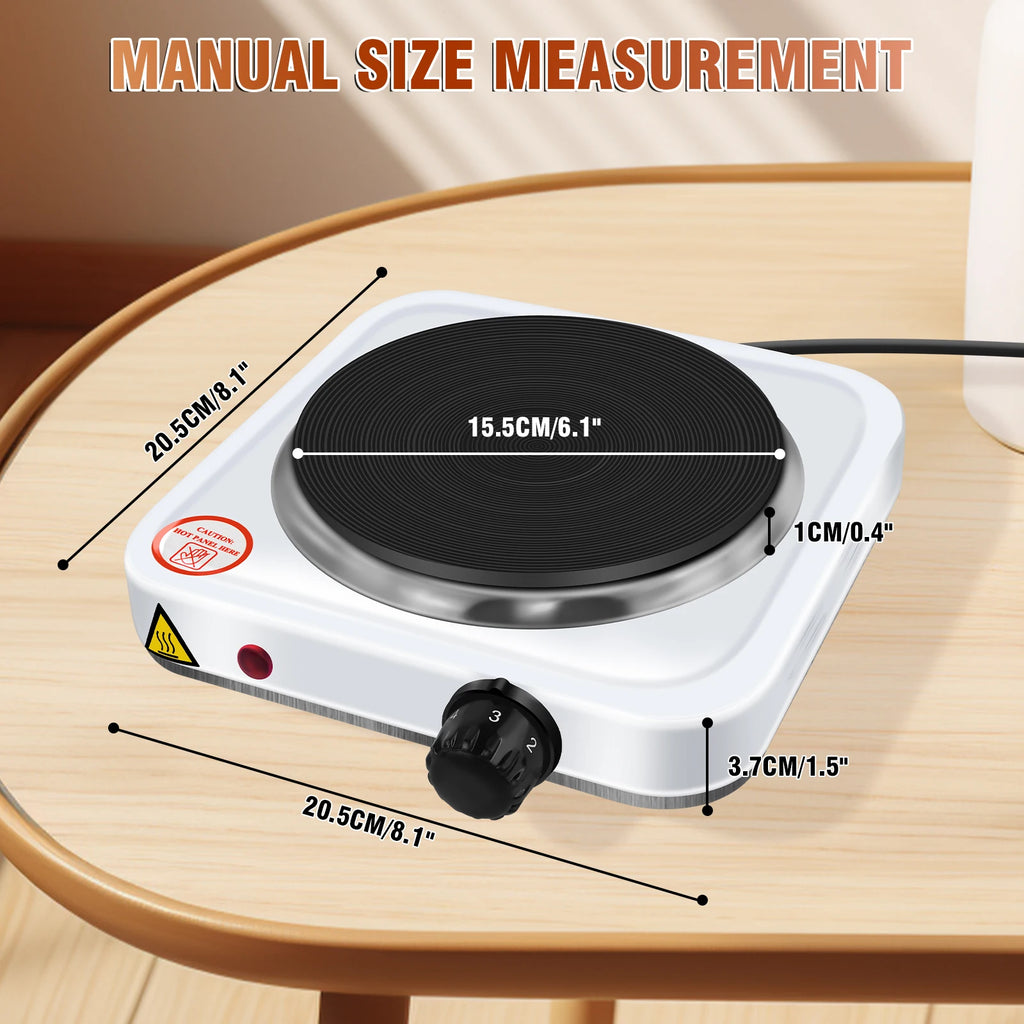 5-Speed 1000W Electric Stove Hot Plate Iron Burner Home Kitchen Cooker Coffee Heater Household Cooking Appliances
