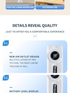 USB mini air cooler: nano spray humidification, water cooling, fast cooling, multi-speed timing, portable for office Air cooler