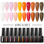10/12PCS/SET Cat Magnetic Gel Nail Polish Set 9D Reflective Glitter Gel Semi Permanent UV Gel Soak Off Sparkling Nail Art Kits