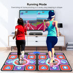 HDMI Double Dance Mat Yoga Fitness Dance Games With MV/3D/Cartoon Dance Mode, Self-Update Non-Slip Wireless Double Dance Pad