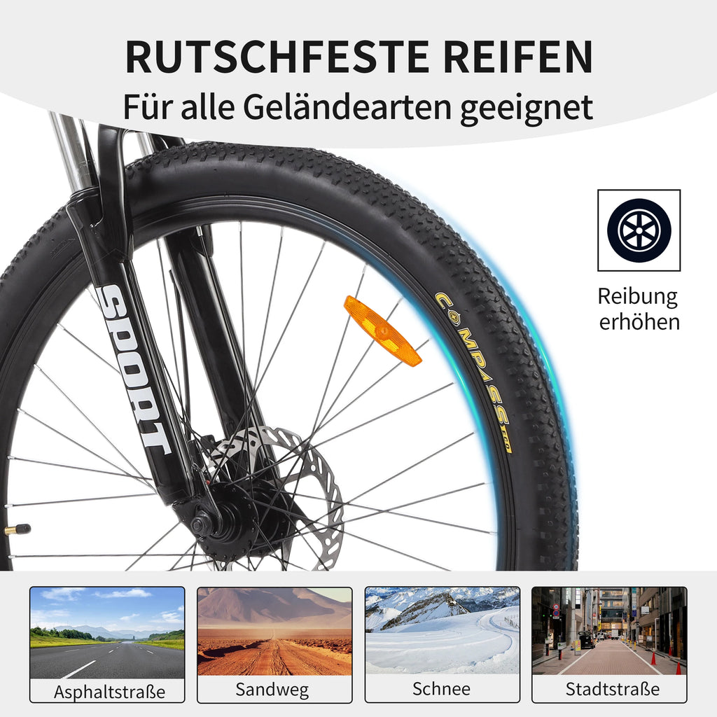 Vankel 27.5 Inch Mountain Bike for Adults,21-Speed Gear System, Dual Disc Brakes, All-Terrain Bicycle for Men & Women Bike Gifts