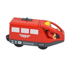 Wooden Locomotive Magnetic Electric Car Train Toys Fit Biro Wooden Diecast Slot Train Track Railway Educational Toys For Kids